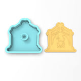 Christmas Nativity Scene Cookie Cutter | Stamp | Stencil #1