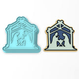 Christmas Nativity Scene Cookie Cutter | Stamp | Stencil #1