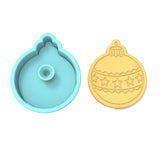 Christmas Ornament Ball Cookie Cutter | Stamp | Stencil #1