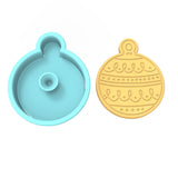 Christmas Ornament Ball Cookie Cutter | Stamp | Stencil #2