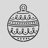 Christmas Ornament Ball Cookie Cutter | Stamp | Stencil #2