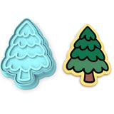 Christmas Pine Tree Cookie Cutter | Stamp | Stencil #1