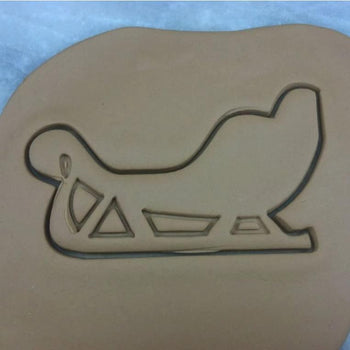 Christmas Sleigh Cookie Cutter Detailed