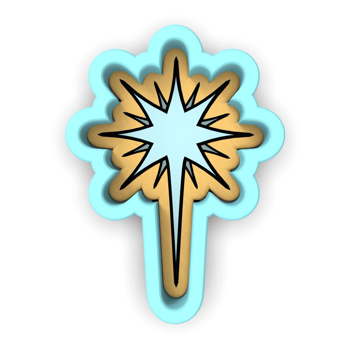 Christmas Star Cookie Cutter | Stamp | Stencil #1