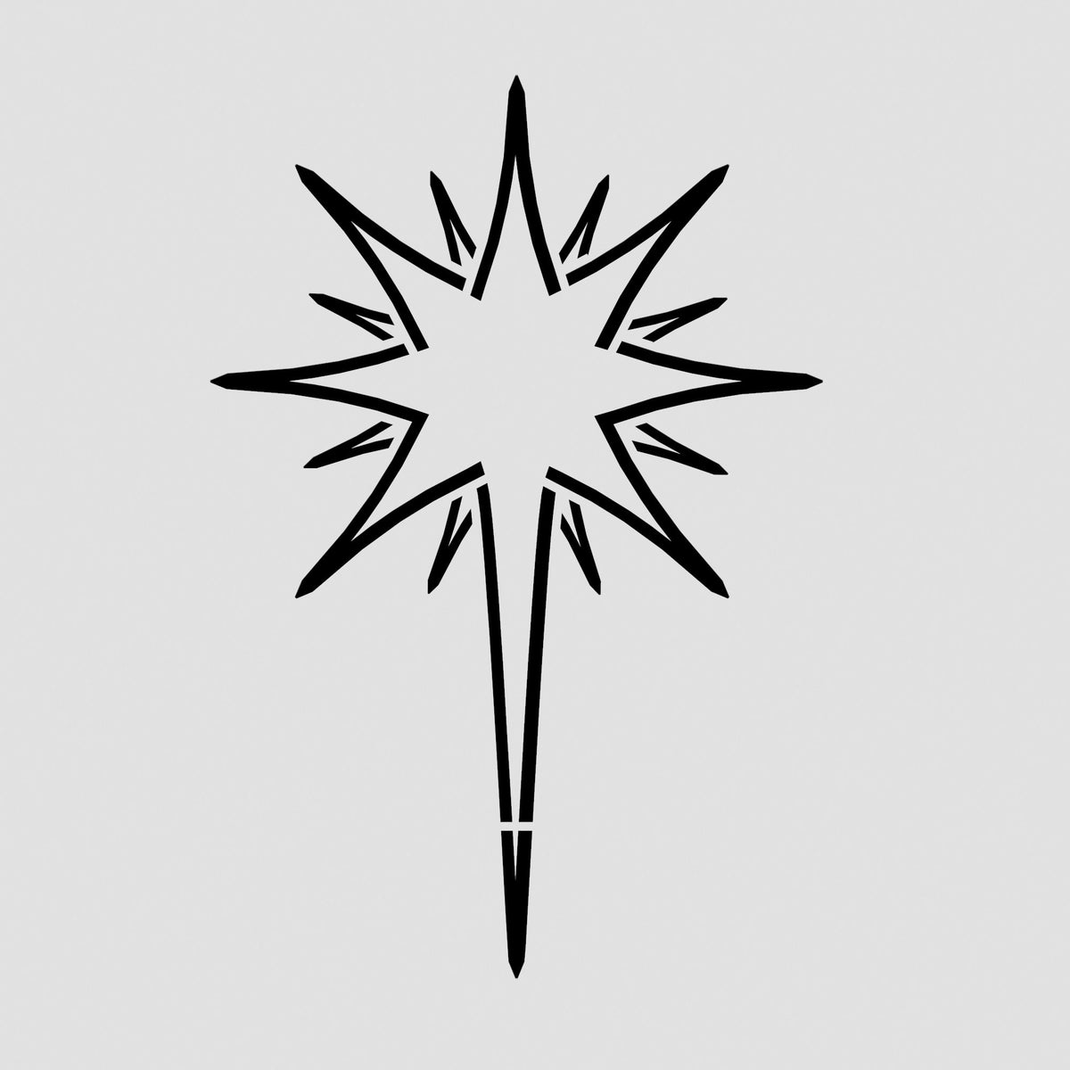 Christmas Star Cookie Cutter | Stamp | Stencil #1