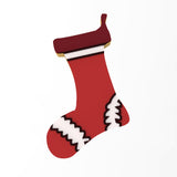 Christmas Stocking Cookie Cutter | Stamp | Stencil #1 Xmas / Winter / NYE Cookie Cutter Lady 