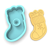 Christmas Stocking Cookie Cutter | Stamp | Stencil #2