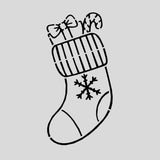 Christmas Stocking Cookie Cutter | Stamp | Stencil #2