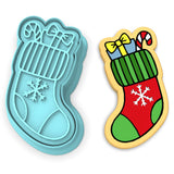 Christmas Stocking Cookie Cutter | Stamp | Stencil #2