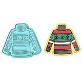 Christmas Sweater Cookie Cutter | Stamp | Stencil #1
