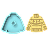 Christmas Sweater Cookie Cutter | Stamp | Stencil #1