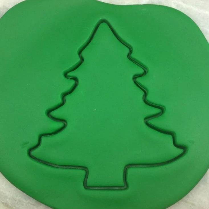 Christmas Tree Cookie Cutter Outline Xmas / Winter / NYE Cookie Cutter Lady 