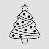 Christmas Tree Cookie Cutter | Stamp | Stencil #2