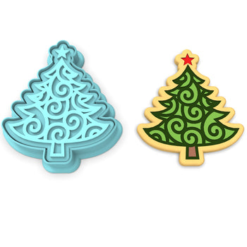 Christmas Tree Cookie Cutter | Stamp | Stencil #3