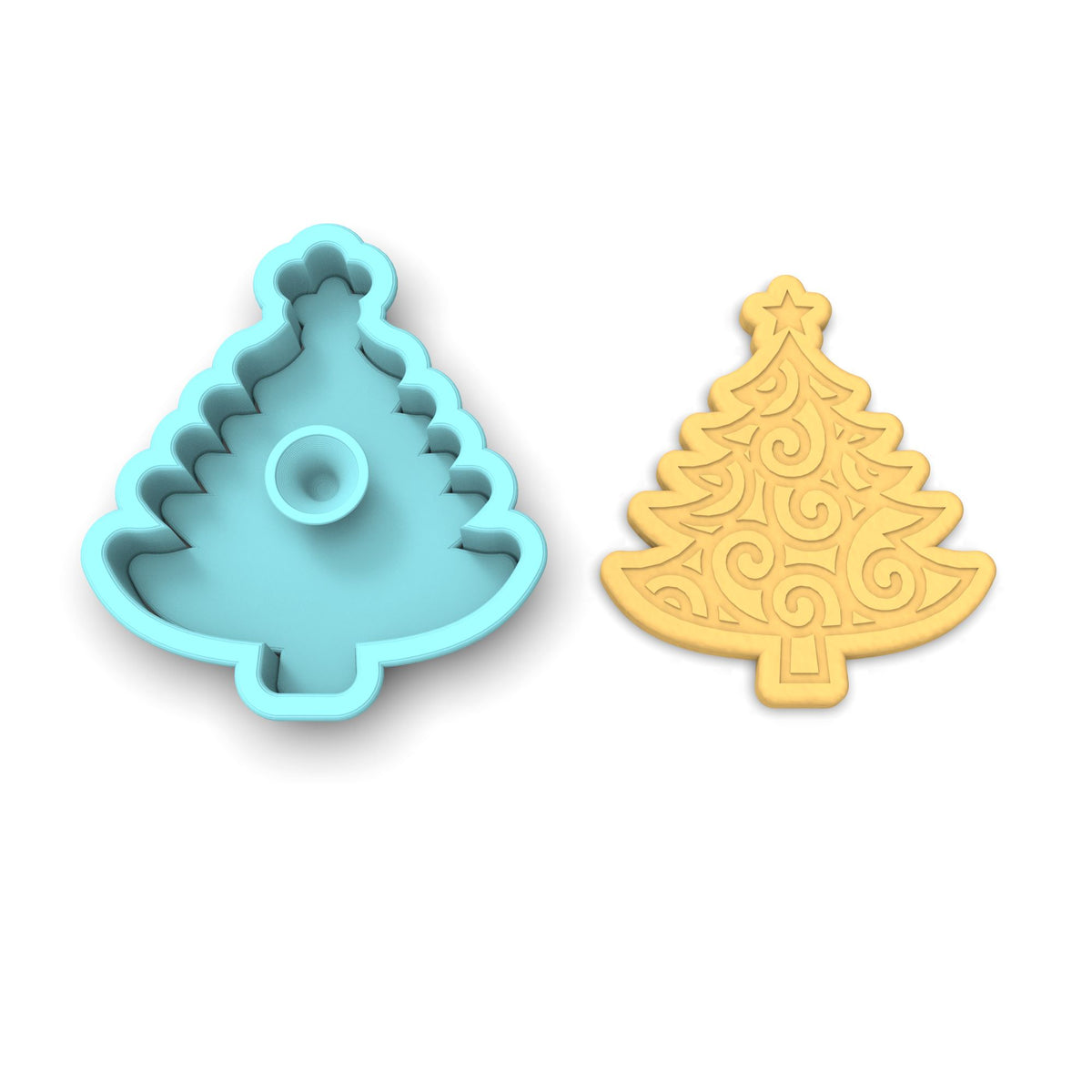 Christmas Tree Cookie Cutter | Stamp | Stencil #3