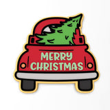 Christmas Truck with Tree Cookie Cutter | Stamp | Stencil #2