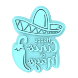 Cinco De Mayo Cookie Cutter | Stamp | Stencil #1 Bachelorette & Bachelor Cookie Cutter Lady MINI - 2 Inches (5cm) Stamp ONLY 