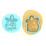 Cinco De Mayo Cookie Cutter | Stamp | Stencil #1 Bachelorette & Bachelor Cookie Cutter Lady MINI - 2 Inches (5cm) **BUNDLE** Cutter + Debosser 
