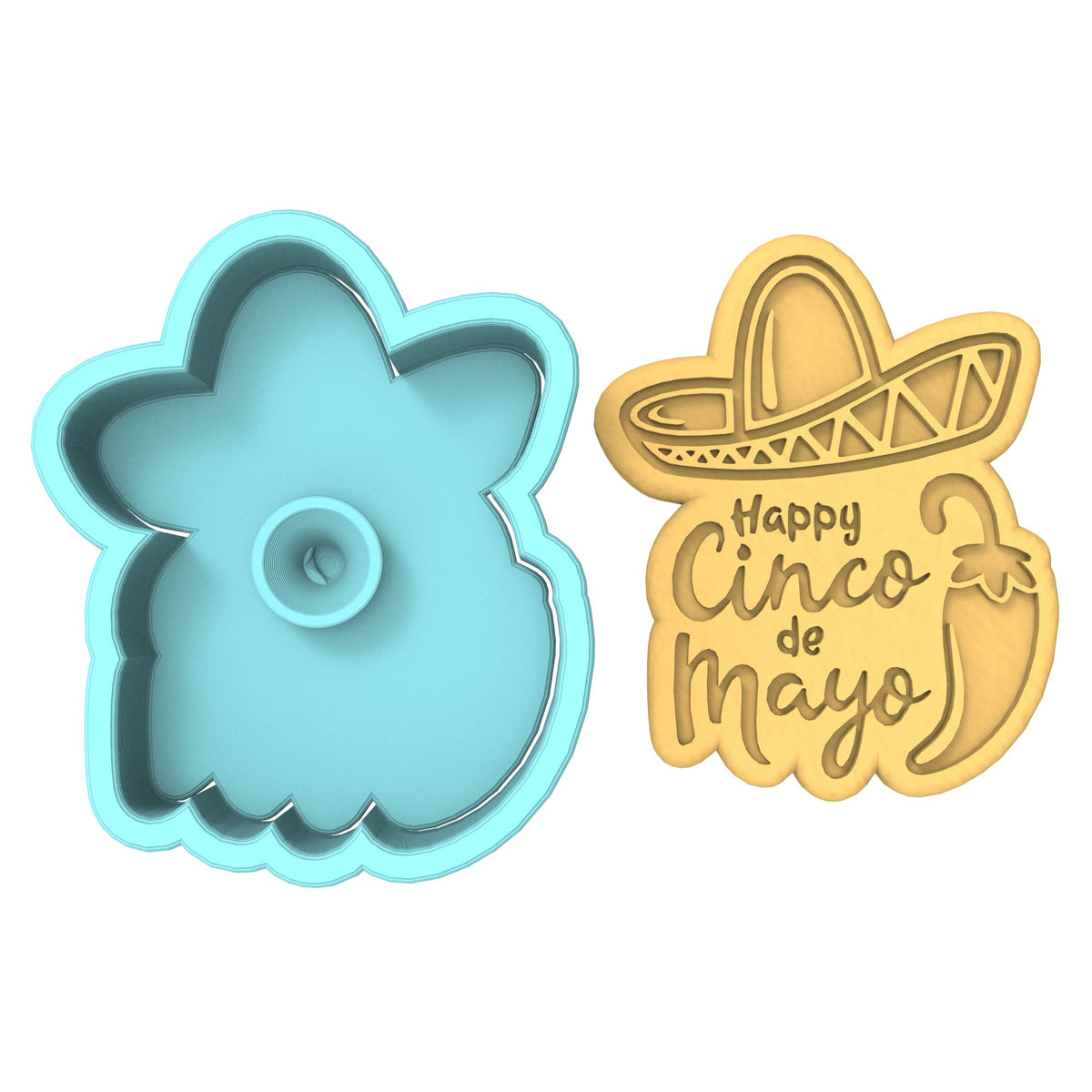 Cinco De Mayo Cookie Cutter | Stamp | Stencil #1 Bachelorette & Bachelor Cookie Cutter Lady 