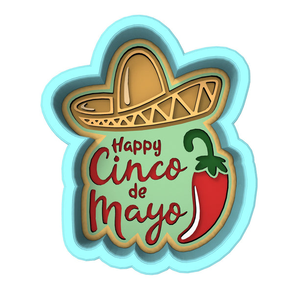 Cinco De Mayo Cookie Cutter | Stamp | Stencil #1 Bachelorette & Bachelor Cookie Cutter Lady 