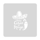 Cinco De Mayo Cookie Cutter | Stamp | Stencil #1 Bachelorette & Bachelor Cookie Cutter Lady MINI - 2 Inches (5cm) Stencil ONLY 