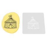 Circus Tent Cookie Cutter | Stamp | Stencil #1
