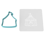 Circus Tent Cookie Cutter | Stamp | Stencil #1