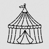 Circus Tent Cookie Cutter | Stamp | Stencil #1