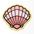 Clam Shell Cookie Cutter | Stamp | Stencil #1