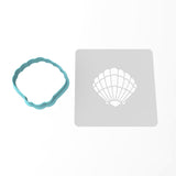 Clam Shell Cookie Cutter | Stamp | Stencil #1