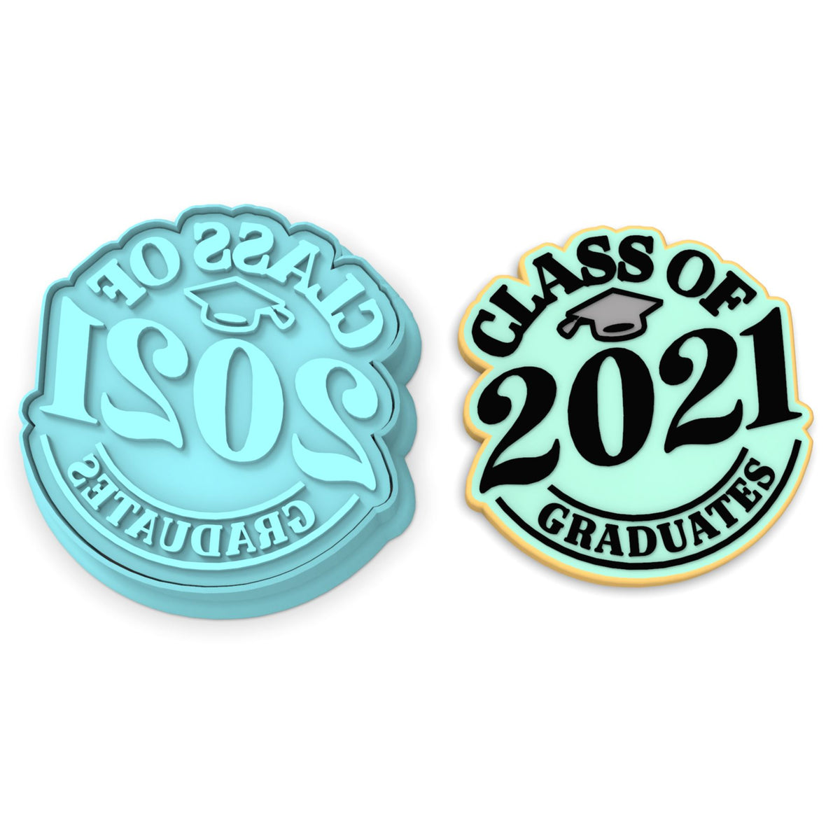 Class of 2021 Cookie Cutter | Stamp | Stencil #1