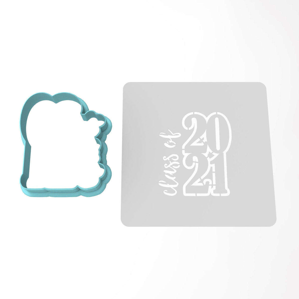 Class of 2021 Cookie Cutter | Stamp | Stencil #3