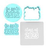 Class of 2023 Cookie Cutter | Stamp | Stencil #A Wedding / Baby / V Day Cookie Cutter Lady MINI - 2 Inches (5cm) **FULL SET BUNDLE** Cutter + Stamp + Stencil + Debosser **BEST DEAL** 