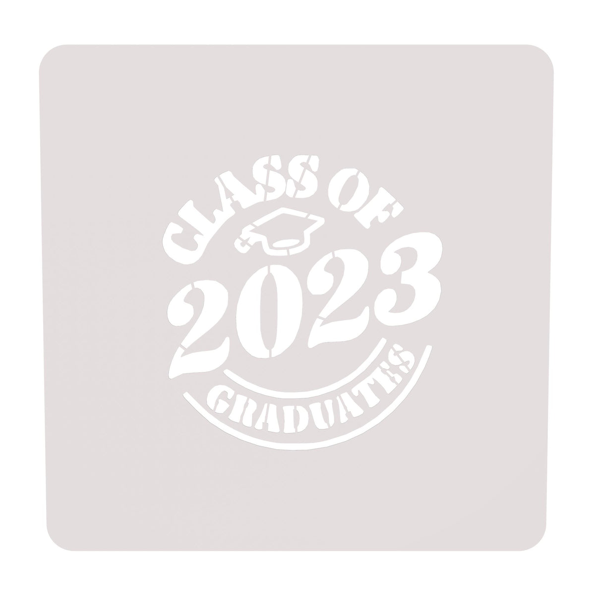 Class of 2023 Cookie Cutter | Stamp | Stencil #C Wedding / Baby / V Day Cookie Cutter Lady MINI - 2 Inches (5cm) Stencil ONLY 