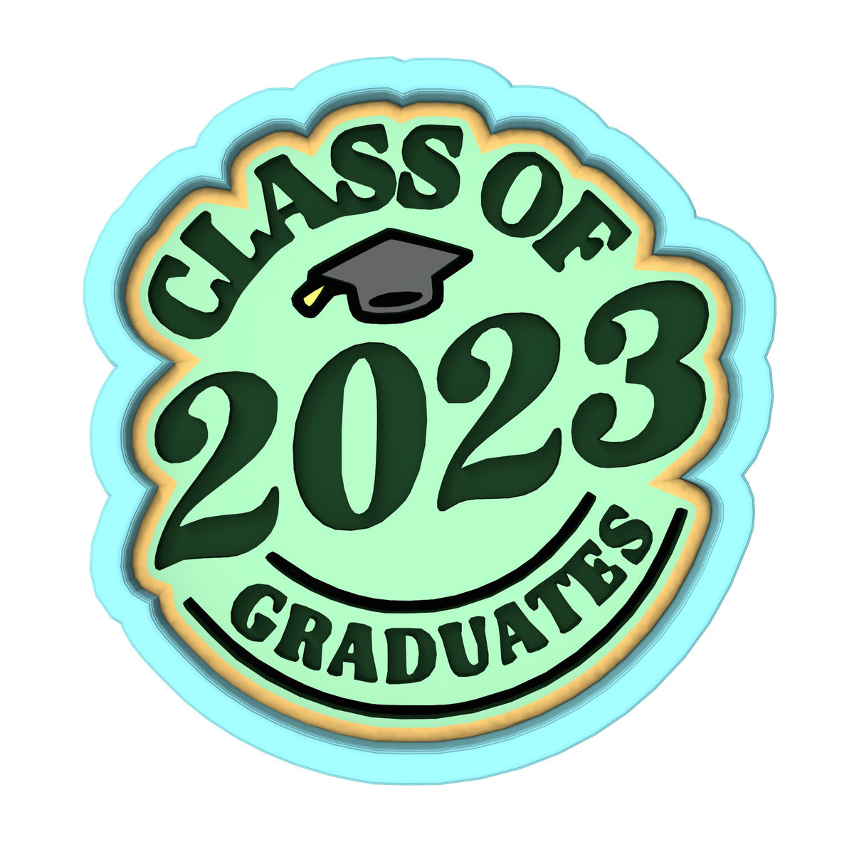 Class of 2023 Cookie Cutter | Stamp | Stencil #C Wedding / Baby / V Day Cookie Cutter Lady 