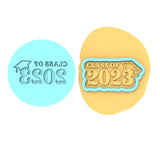 Class of 2023 Cookie Cutter | Stamp | Stencil #D Wedding / Baby / V Day Cookie Cutter Lady MINI - 2 Inches (5cm) **BUNDLE** Cutter + Debosser 