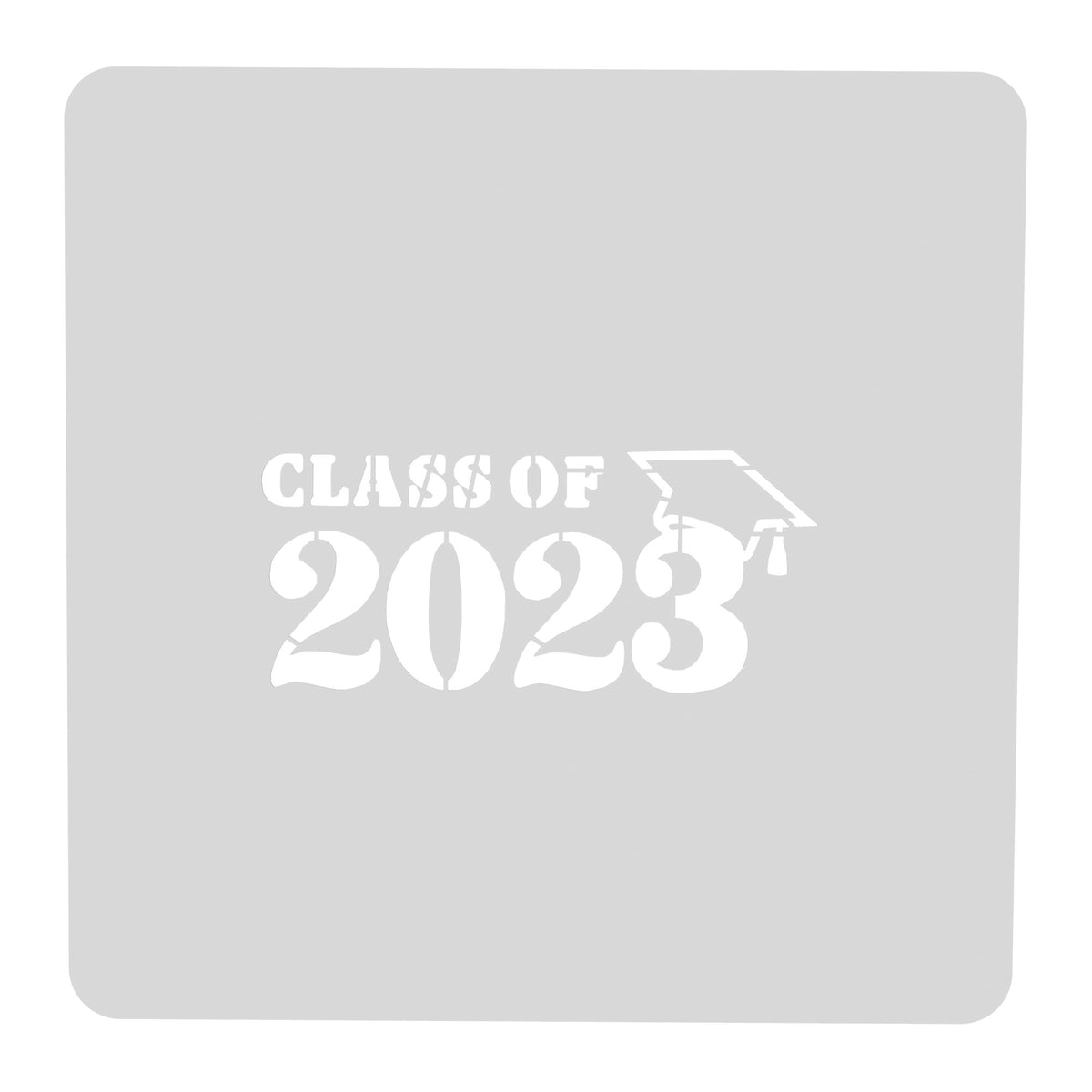 Class of 2023 Cookie Cutter | Stamp | Stencil #D Wedding / Baby / V Day Cookie Cutter Lady MINI - 2 Inches (5cm) Stencil ONLY 