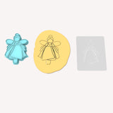 Classic Fairy Cookie Cutter | Stamp | Stencil