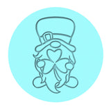 Clover Gnome Cookie Cutter | Stamp | Stencil #2 Cookie Cutter Lady MINI - 2 Inches (5cm) Debosser ONLY 