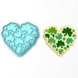 Clover Shamrock Heart Cookie Cutter | Stamp | Stencil