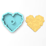 Clover Shamrock Heart Cookie Cutter | Stamp | Stencil