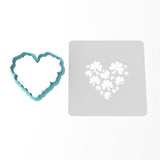 Clover Shamrock Heart Cookie Cutter | Stamp | Stencil