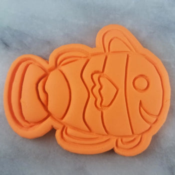 Clown Fish Cookie Cutter Stamp & Outline #1