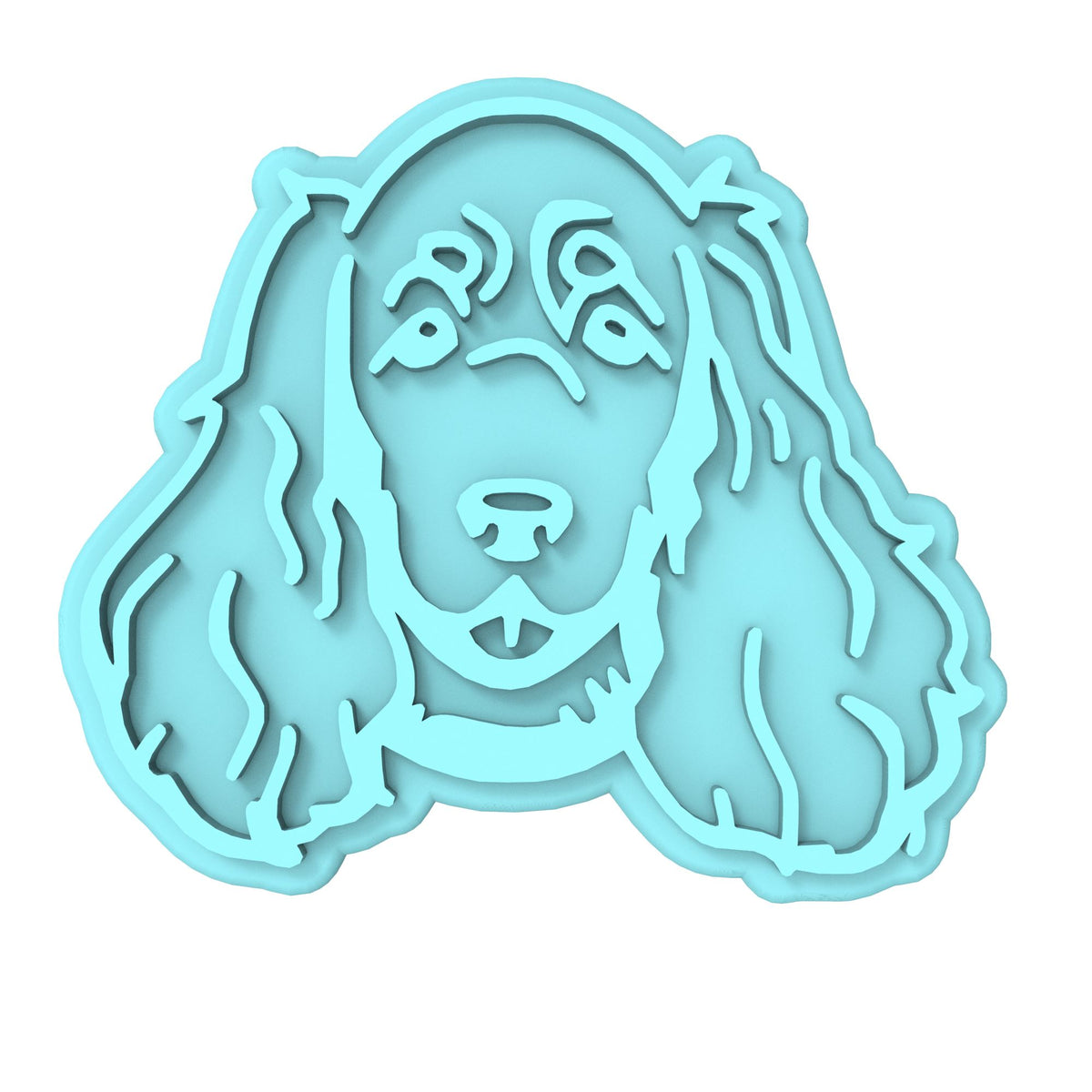 Cocker Spaniel Cookie Cutter | Stamp | Stencil #1 Animals & Dinosaurs Cookie Cutter Lady MINI - 2 Inches (5cm) Stamp ONLY 