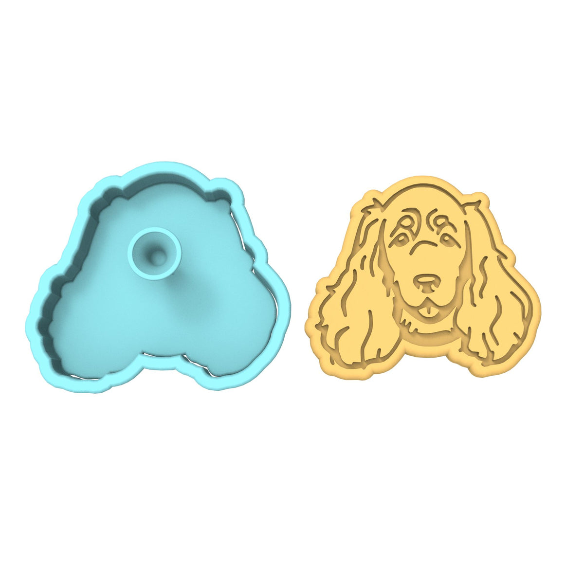 Cocker Spaniel Cookie Cutter | Stamp | Stencil #1 Animals & Dinosaurs Cookie Cutter Lady 