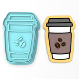 Coffee Cup Cookie Cutter | Stamp | Stencil #2 Beans