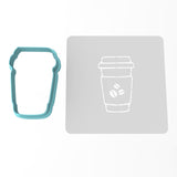 Coffee Cup Cookie Cutter | Stamp | Stencil #2 Beans