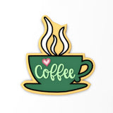 Coffee Cup Cookie Cutter | Stamp | Stencil #4 Steam Halloween / Fall Cookie Cutter Lady 