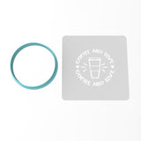 Coffee & Love Cookie Cutter | Stamp | Stencil #1