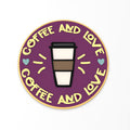Coffee & Love Cookie Cutter | Stamp | Stencil #1